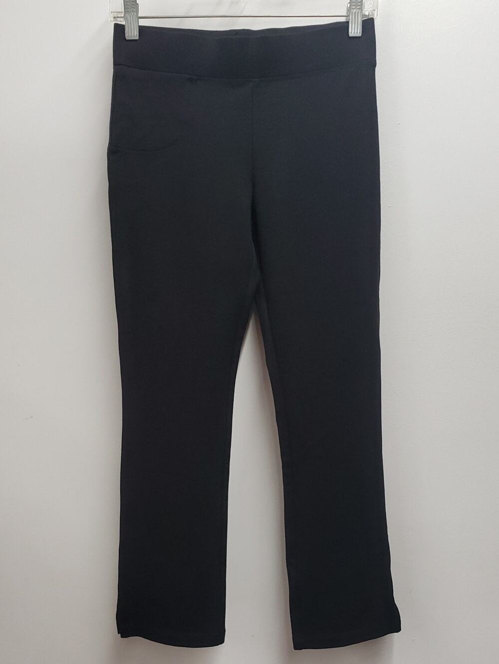 Quince Ultra Stretch Ponte Straight Leg Pants DKBIZ01 Womens XS Black NWT